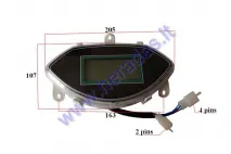 Dashboard with speedometer for electric trike scooter MS03 ST96