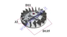 Flywheel rotor for motorcycle 4T 50CC