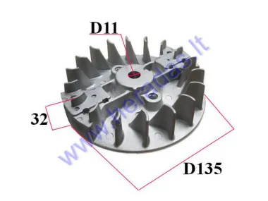 Flywheel rotor for motorcycle 4T 50CC