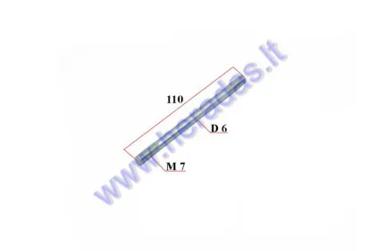 Cylinder stud/bolt Minarelli Horizontal M7X109mm
