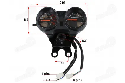 Speedometer tachometer for motorcycle, moped CHAMP DELTA electric