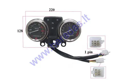 DASHBOARD WITH SPEEDOMETER FOR ELECTRIC TRIKE SCOOTER for 60V sistem