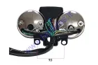 Spidometras tachometras su bėgių indikacija motociklo, mopedo Romet ir kiti elektroninis