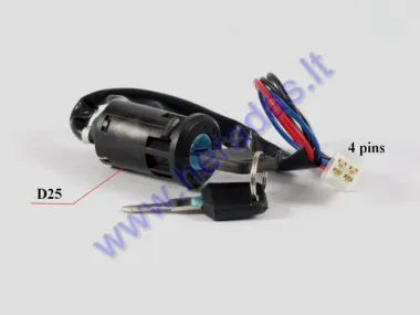 Universal key switch for ATV quad bike