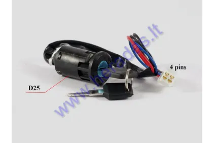 Universal key switch for ATV quad bike