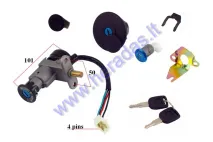 KEY SWITCH SET FOR SCOOTER 50-125cc