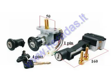 KEY SWITCH SET FOR SCOOTER Malaguti F10, Centro 09002600