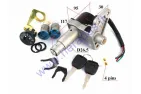 Spynelė motorolerio komplektas 139QMB GY6 4T