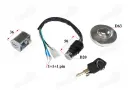 KEY SWITCH SET for scooter, moped with fuel tank cap, tank cap fits CHAMP DELTA