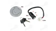 Lock set with fuel tank cap for ATV bashan 200cc 250cc lock set, tank cap