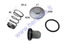 Oil filter spring with wire mesh filter set GY6 4T