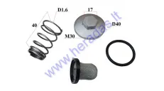 Oil filter spring with wire mesh filter set GY6 4T