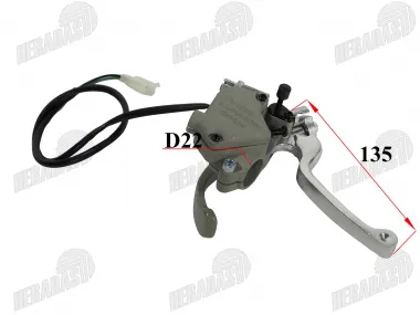 Brake/accelerator handle for quad bike with housing fits EGL MOTOR MADIX110, THE125