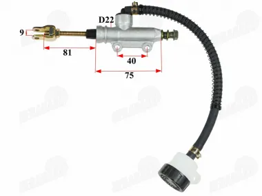 Brake master cylinder with reservoir for quad bike ATV 150 200 250