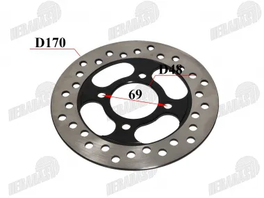 Stabdžių diskas 110-125cc tinka EGL MOTOR MADIX110, THE125