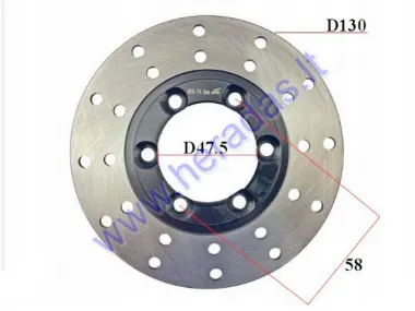 Stabdžių diskas ATV Keturračio, motociklo Bashan 200, priekinis D130