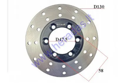 Stabdžių diskas ATV Keturračio, motociklo Bashan 200, priekinis D130