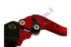 Brake and cluch lever set with MASTER CYLINDER for standart D22 mm HANDLEBAR. Sport short levers, 6 steps distance adjustment. Fits M10 mirrors, 2x right-hand thread.