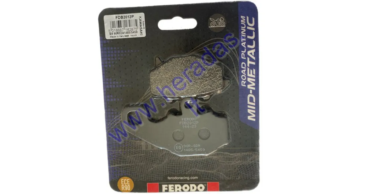 BRAKE PADS FOR MOTORCYCLE E marking KAWASAKI ER-6F, ER-6N, GPZ, Z