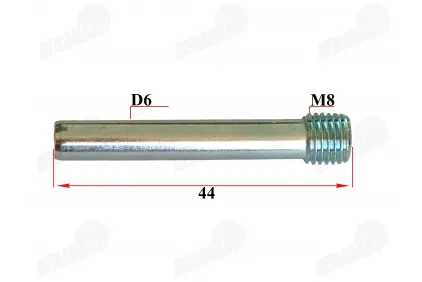 Stabdžių kaladėlių suporte tvirtinimo kaištis 44mm.