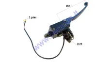 Stabdžių rankenėlė dešinės pusės su hidrocilindru keturračiui, motociklui, motoroleriui L180