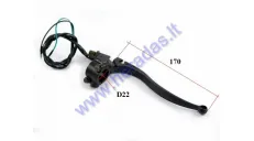 Universal brake lever with switch for motorcycle