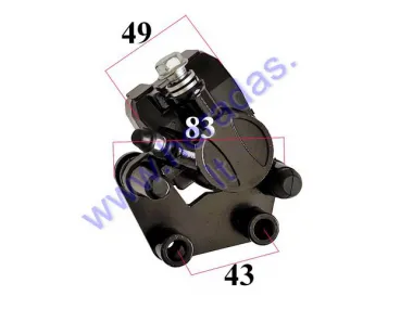 Front brake caliper for electric scooter Airo Gel, Airo Li since 2021.10