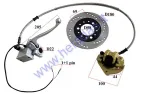 Brake caliper, master cylinder, disc, lever set for scooter GY6 50cc