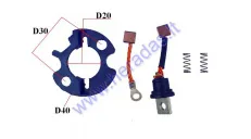 Starterio remontinis komplektas 2T 4T korpusas D40 , šepetėliai 7x7x5 mm, laido ilgis 30mm korpuso aukštis 16mm