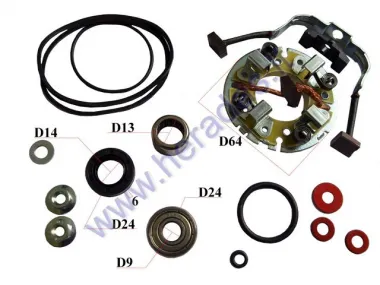 Starterio remontinis komplektas Arctic Cat Honda Kawasaki Polaris SEA-DOO Yamaha Mitsuba HONDA VF1100C V65 MAGNA 1983