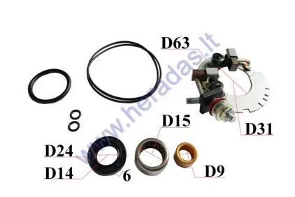 Starterio remontinis komplektas Yamaha Grizzly, Big Bear, Wolverine, Kodiak MITSUBA PMDD STARTERS