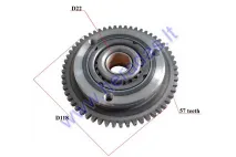 Starter clutch assembly for ATV quad bike up to 250cc