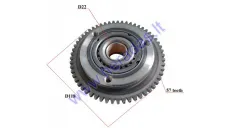 Starter clutch assembly for ATV quad bike up to 250cc