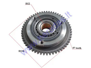 Starter clutch assembly for ATV quad bike up to 250cc