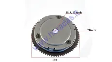 STARTER CLUTCH ASSEMBLY, BENDIX FOR SCOOTER 2T 13MM Minarelli 50-80cc