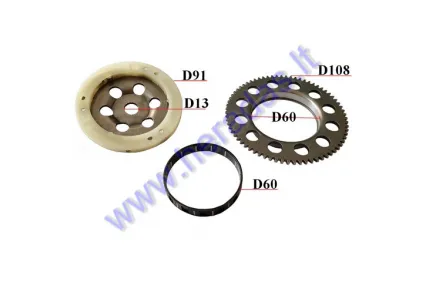 STARTER CLUTCH ASSEMBLY FOR SCOOTER Minarelli 3KJ Yamaha JOG
