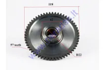 Starterio sankabos krumpliaratis 200-250cc 57dant