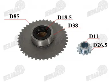 STARTERIO SANKABOS KRUMPLIARATIS ATV KETURRACIO MOTOCIKLO 139FMB Bashan , Barton, Benzer, Zongshen