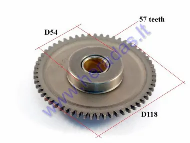 Starter clutch gear for ATV quad bike