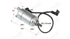 Starter 10 teeth for 200-250cc ATV quad bike, direction right D13