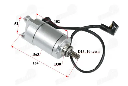 Starter 10 teeth for 200-250cc ATV quad bike, direction right D13
