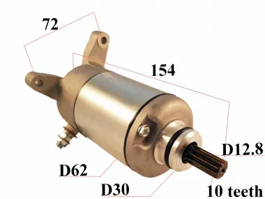 STARTER 10 TEETH D12,8 FOR QUAD BIKE MOTOCYCLE Suzuki 31100-19F00 31100-19F10 SFV650 Gladius DL650 V-Strom SV400 SV650 VZ800 Marauder LT-F160 LT-F250 LT-Z250