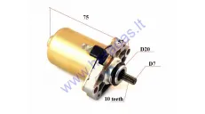 Starter motor 10 tooth D7 for 2T scooter