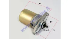 Starter motor 10 tooth D7 for scooter GY6 50-80cc