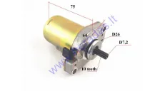 Starter motor 10 tooth D7,2 2-stroke scooter Yamaha, MBK,Malaguti,Benelli, Aprilia