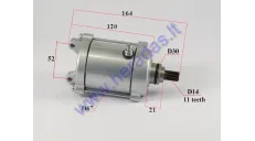 Starter motor 11 tooth 200-250cc for ATV quad bike