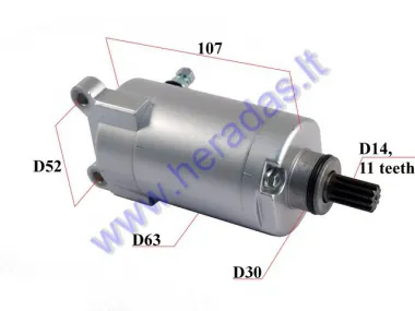 STARTER MOTOR 11 TEETH 200-250cc FOR ATV QUAD BIKE, MOTOCYCLE FITS FOR MTL250 Motoland