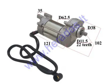 Starter motor 22 tooth for 190cc ATV quad bike ZS190 W190