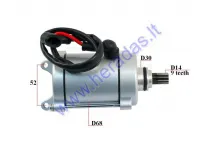 Starter motor 9 tooth for 250- 400cc ATV quad bike