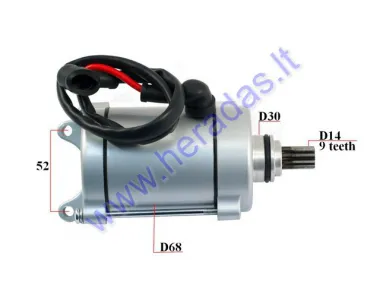 Starter motor 9 tooth for 250- 400cc ATV quad bike